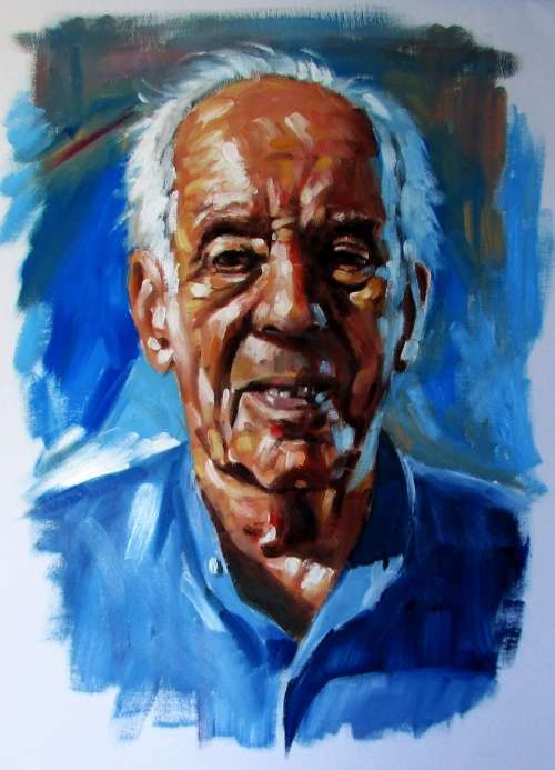 Pension, oil painting by Danie Cronje, unframed
